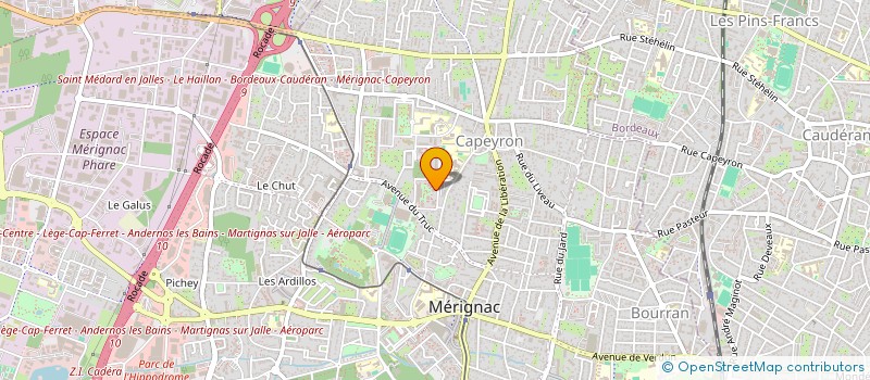 localisation de l'entreprise MONSIEUR VINCENT LEGROS  MERIGNAC