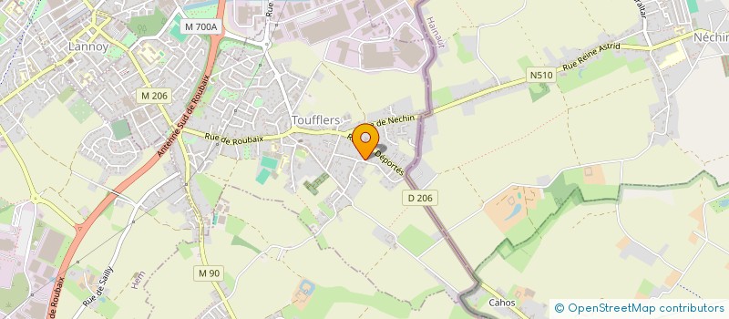 localisation de l'entreprise MONSIEUR VINCENT LEHU  TOUFFLERS