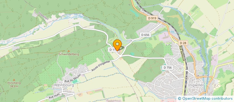 localisation de l'entreprise MONSIEUR VINCENT LEININGER  INGWILLER