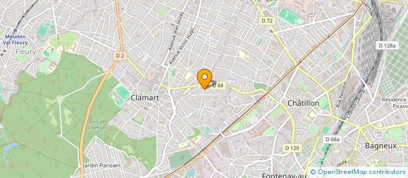 localisation de l'entreprise MONSIEUR VINCENT LELOUP à CLAMART