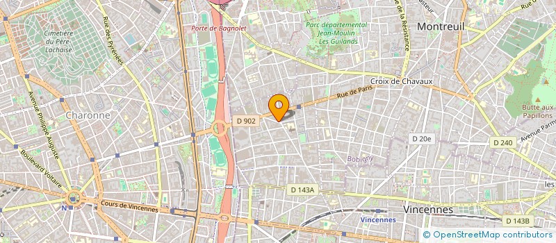 localisation de l'entreprise MONSIEUR VINCENT LEMARE à MONTREUIL