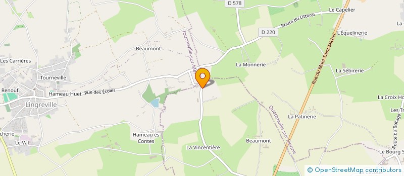 localisation de l'entreprise MONSIEUR VINCENT LEMERCIER  MUNEVILLE-SUR-MER