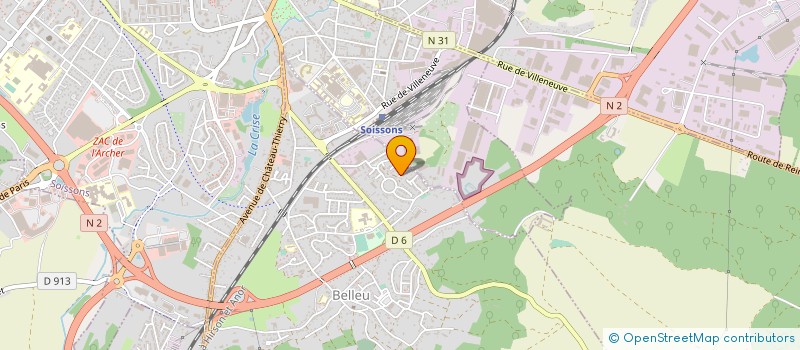 localisation de l'entreprise MONSIEUR VINCENT LEMOINE  BELLEU