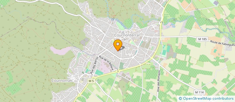 localisation de l'entreprise MONSIEUR VINCENT LEONARDI  COURNONTERRAL