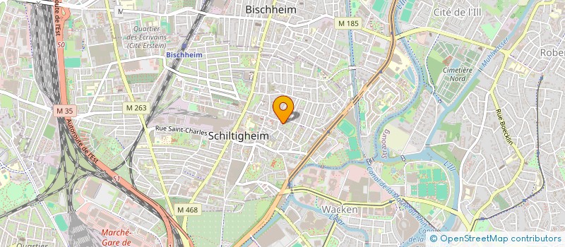 localisation de l'entreprise MONSIEUR VINCENT LEOPOLD-METZGER  SCHILTIGHEIM