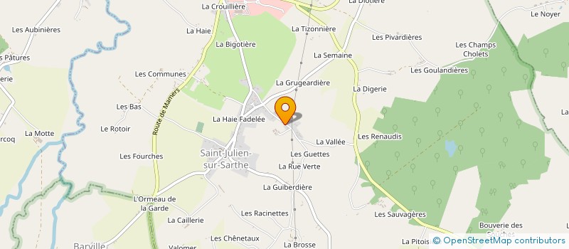 localisation de l'entreprise MONSIEUR VINCENT LERAT à SAINT-JULIEN-SUR-SARTHE