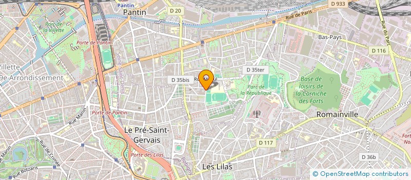 localisation de l'entreprise MONSIEUR VINCENT LEROUX à PANTIN