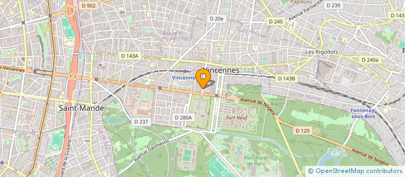 localisation de l'entreprise MONSIEUR VINCENT LEROUX à VINCENNES