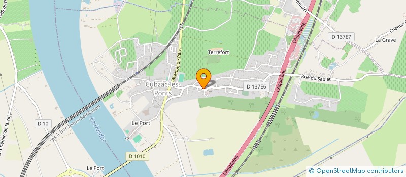 localisation de l'entreprise MONSIEUR VINCENT LEROY  CUBZAC-LES-PONTS