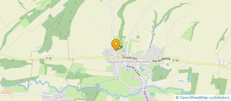 localisation de l'entreprise MONSIEUR VINCENT LEROY  TAVAUX-ET-PONTSERICOURT