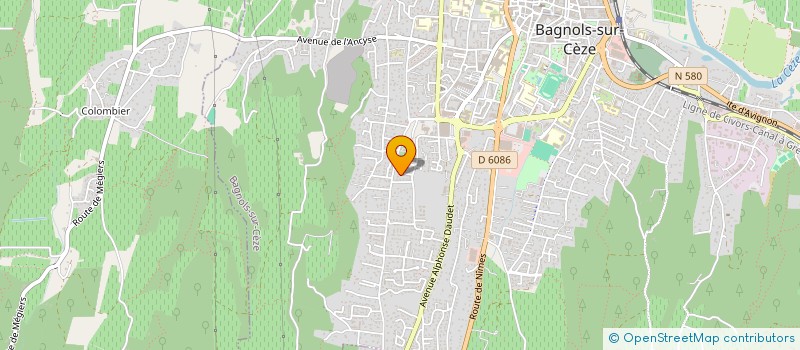 localisation de l'entreprise MONSIEUR VINCENT LETENDARD  BAGNOLS-SUR-CEZE