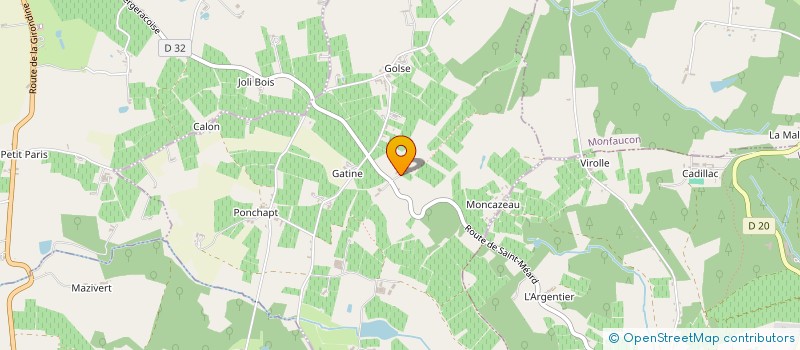 localisation de l'entreprise MONSIEUR VINCENT LHOMENIE  PORT-SAINTE-FOY-ET-PONCHAPT