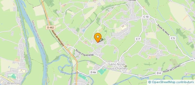 localisation de l'entreprise MONSIEUR VINCENT LINOIS  SAINT-NIZIER-SOUS-CHARLIEU