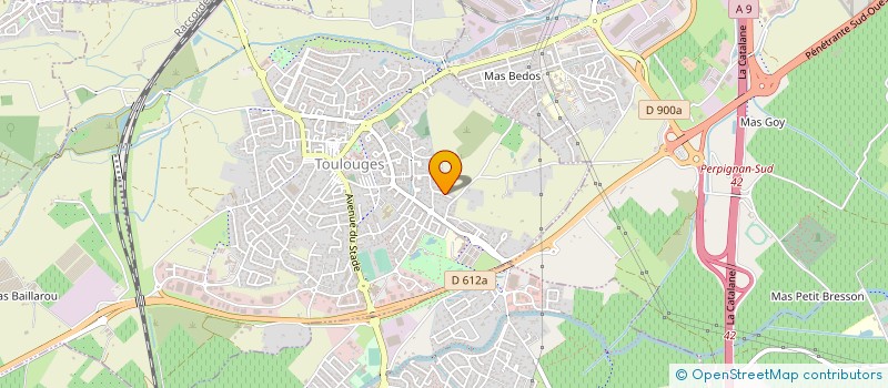 localisation de l'entreprise MONSIEUR VINCENT LLOBREGAT  TOULOUGES