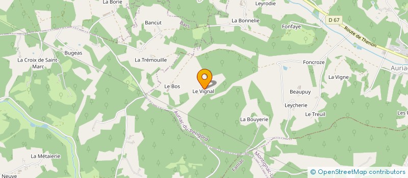 localisation de l'entreprise MONSIEUR VINCENT LOILIER à AURIAC-DU-PERIGORD