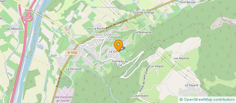 localisation de l'entreprise MONSIEUR VINCENT LONGCHAMBON  SAINT-QUENTIN-SUR-ISERE