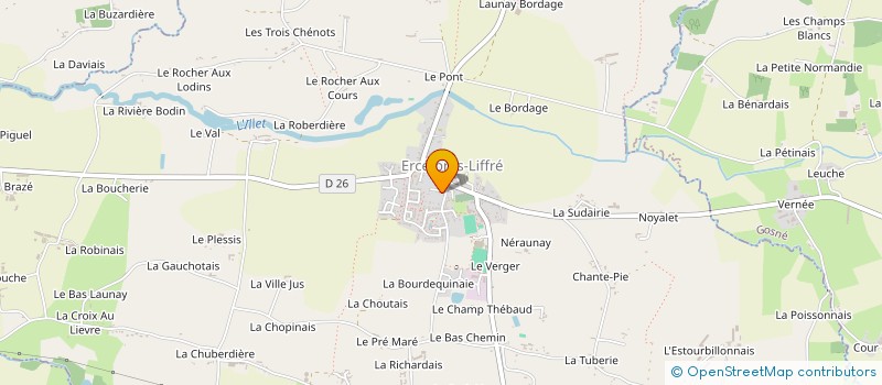 localisation de l'entreprise MONSIEUR VINCENT LOTODE  ERCE-PRES-LIFFRE