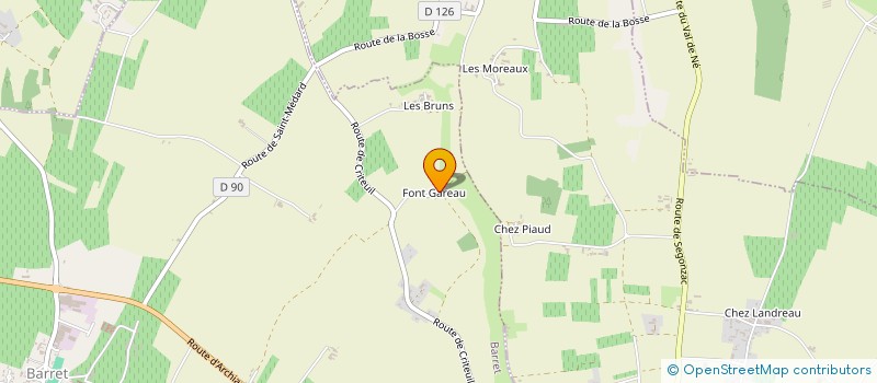 localisation de l'entreprise MONSIEUR VINCENT LOUIS PETER THOMPSON à SALLES-DE-BARBEZIEUX