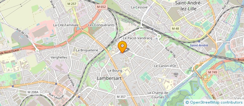 localisation de l'entreprise MONSIEUR VINCENT LOUVAERT à LAMBERSART