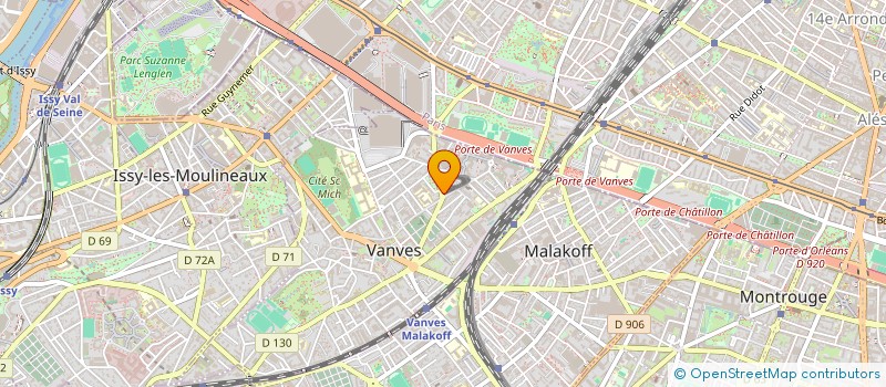 localisation de l'entreprise MONSIEUR VINCENT LUC  VANVES