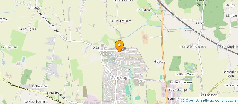 localisation de l'entreprise MONSIEUR VINCENT M MOTREUIL  DOMLOUP