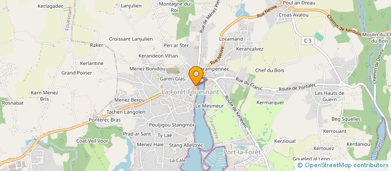 localisation de l'entreprise MONSIEUR VINCENT MAERTENS  LA FORET-FOUESNANT