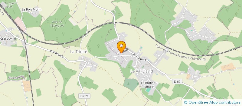 localisation de l'entreprise MONSIEUR VINCENT MAES  LE VAL-DAVID