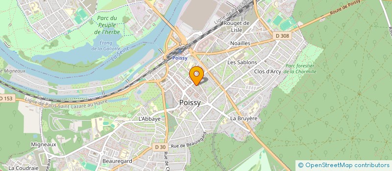 localisation de l'entreprise MONSIEUR VINCENT MAGNE  POISSY