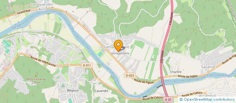 localisation de l'entreprise MONSIEUR VINCENT MAGNE  LAMAGDELAINE