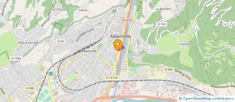 localisation de l'entreprise MONSIEUR VINCENT MARCELLIN à ALBERTVILLE