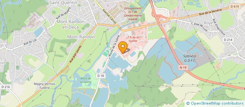 localisation de l'entreprise MONSIEUR VINCENT MARIOTTE  LURE