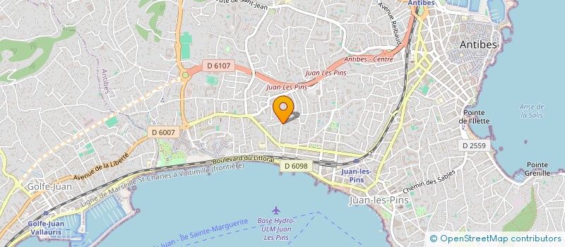 localisation de l'entreprise MONSIEUR VINCENT MARQUET à ANTIBES