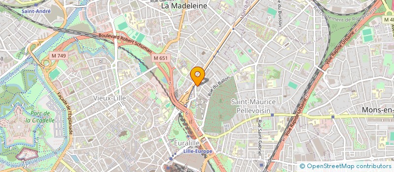 localisation de l'entreprise MONSIEUR VINCENT MARQUEZ  LA MADELEINE