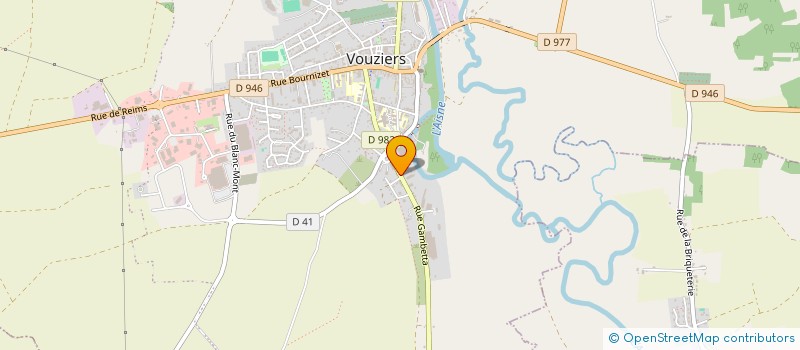 localisation de l'entreprise MONSIEUR VINCENT MARTEAU  VOUZIERS