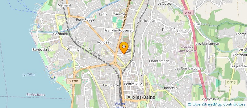 localisation de l'entreprise MONSIEUR VINCENT MARTEL  AIX-LES-BAINS