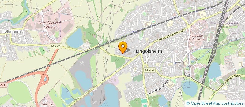 localisation de l'entreprise MONSIEUR VINCENT MARTIN  LINGOLSHEIM