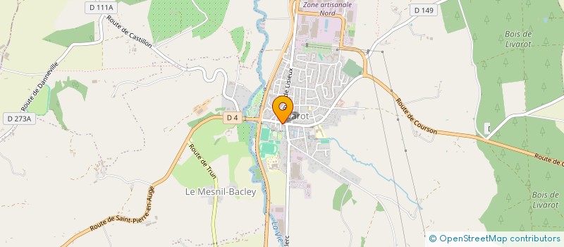 localisation de l'entreprise MONSIEUR VINCENT MARTIN  LIVAROT-PAYS-D'AUGE