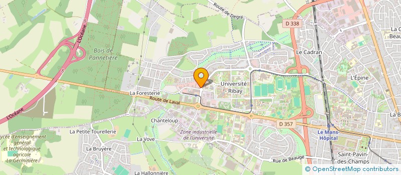 localisation de l'entreprise MONSIEUR VINCENT MARTIN  LE MANS