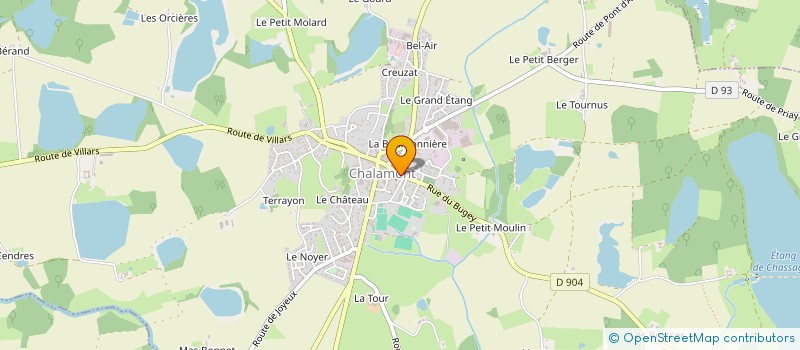 localisation de l'entreprise MONSIEUR VINCENT MARTIN à CHALAMONT