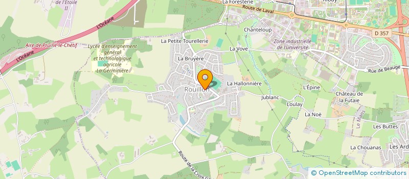 localisation de l'entreprise MONSIEUR VINCENT MARTIN  PRUILLE-LE-CHETIF