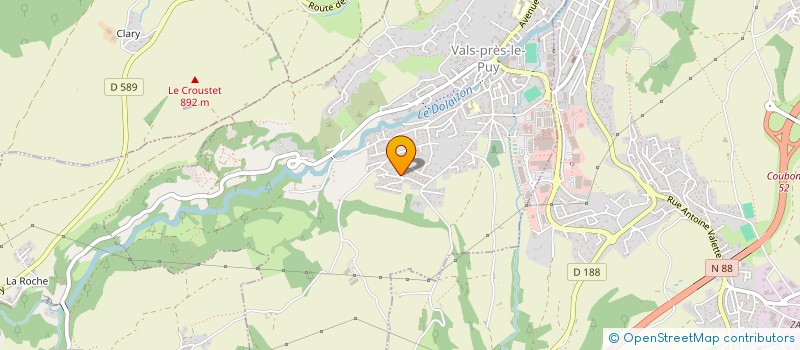 localisation de l'entreprise MONSIEUR VINCENT MARTIN  VALS-PRES-LE-PUY