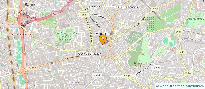 localisation de l'entreprise MONSIEUR VINCENT MARTINEZ à MONTREUIL