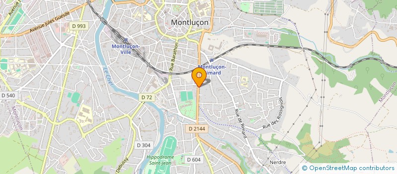 localisation de l'entreprise MONSIEUR VINCENT MARTINEZ  MONTLUCON