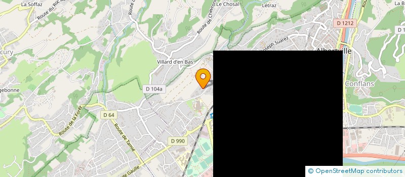 localisation de l'entreprise MONSIEUR VINCENT MARTINOD  ALBERTVILLE