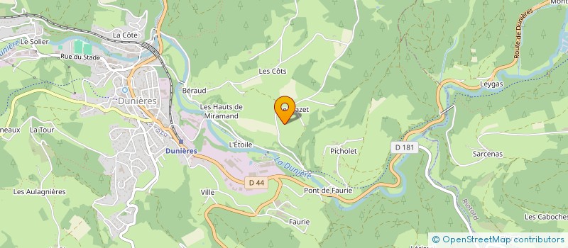 localisation de l'entreprise MONSIEUR VINCENT MASSARDIER  RIOTORD