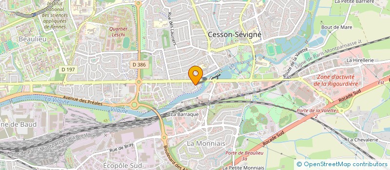 localisation de l'entreprise MONSIEUR VINCENT MASSART  CESSON-SEVIGNE