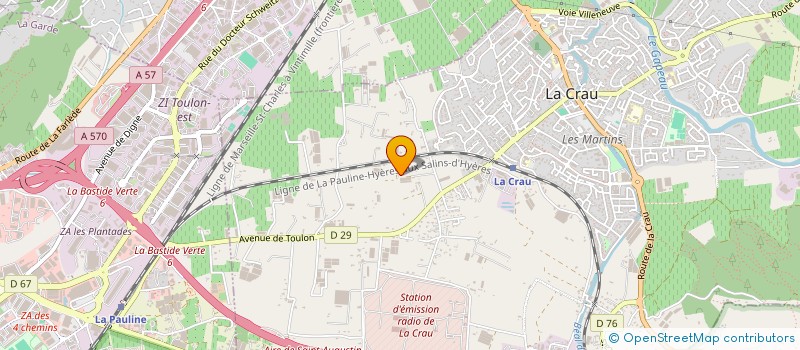 localisation de l'entreprise MONSIEUR VINCENT MASSE  LA CRAU