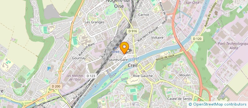 localisation de l'entreprise MONSIEUR VINCENT MATHA à CREIL