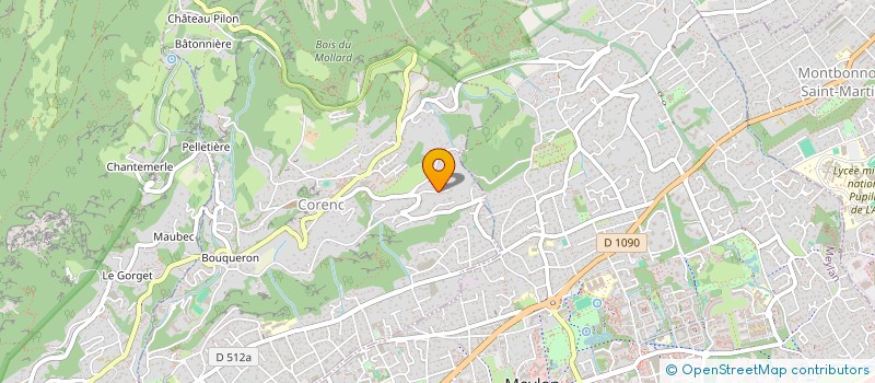 localisation de l'entreprise MONSIEUR VINCENT MATHEVET  CORENC