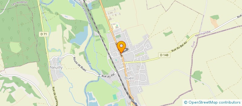 localisation de l'entreprise MONSIEUR VINCENT MATHIEU  BUEIL